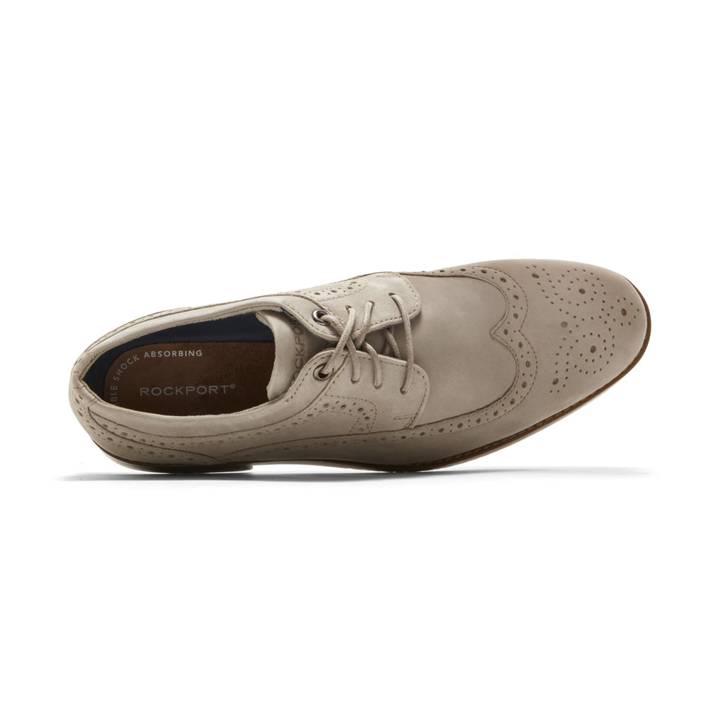 Oxfords Rockport Hombre Mexico - Style Purpose 3 Wingtip Grises - OTNKY0451